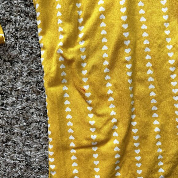 Lily Bleu Girls Sz 6 2 Piece Pants Set Yellow Heart Stretchy - Picture 7 of 14